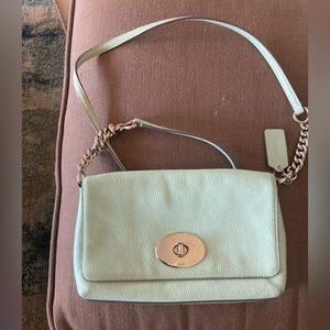 Coach leather pebble crossbody purse.